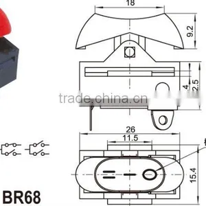 Mini Illuminated Rocker Switch,Hot Selling Rocker Switch/green Lighted Switch thumbnail-5