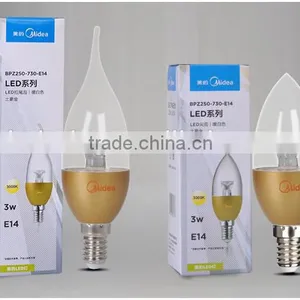 2016 Cheap Price! China E14 3W Led Candle Light With Tail of CE and ROHS Approved thumbnail-1