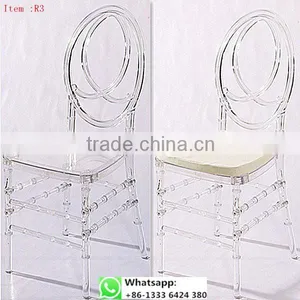 Quality Factory Supply Transparent Clear Resin Acrylic Wedding Chiavari Chair for Wedding Item: R1# thumbnail-2