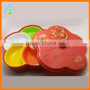 Food Server Display Plate Multi Sectional Compartment Plastic Tray thumbnail-1