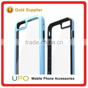 [UPO] New Arrival 2 in 1 Back Scratch-proof Plastic Mobile Phone Clear Case for IPhone 6 6plus thumbnail-2