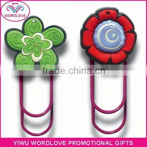 Custom 3D Love Heart Shaped PVC Magnetic Bookmark Clip for Sale thumbnail-4