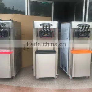 Soft Ice Cream Maker/Guangzhou Factory Commercial Floor Type Soft Ice Cream Vending Machine Maker For Sale thumbnail-1
