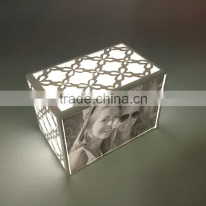 Acrylic Box With LED Light LED Box Display in White thumbnail-1