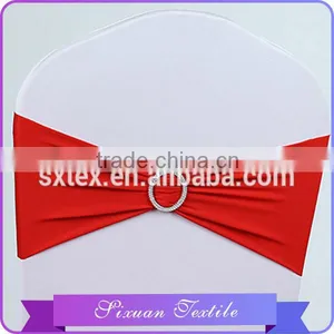 2016 Hot Sale Plain Dyed Chair Sashes for Party Wholesale in China thumbnail-1