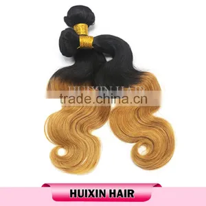 Ombre Hair Weaves Brazilian Virgin Hair Extension Ombre Remy Hair Weaves Bundles thumbnail-6