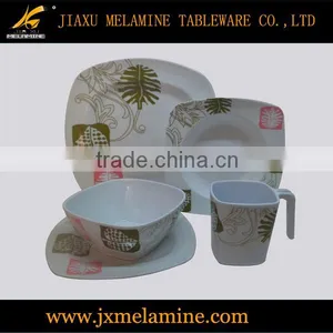 20pcs Melamine Ware Square Dinner Set thumbnail-1