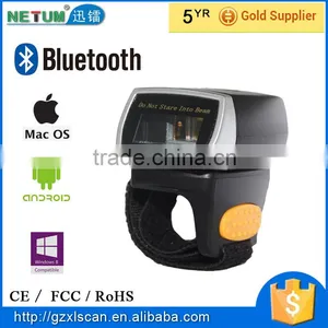 R2 2d Mini Bluetooth Ring Barcode Scanner Support Android & IOS System thumbnail-1