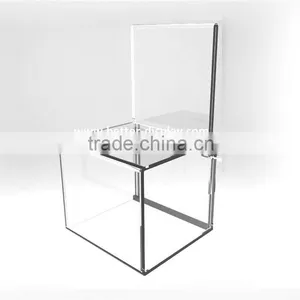 Wholesale Acrylic Charity Donation Bins thumbnail-1