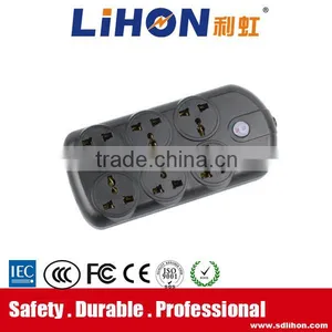 6 Outlet Universal Power Extension Cord Socket With Switch thumbnail-1