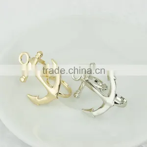 Fashion Jewelry Boat Anchor Dual Silver Ring thumbnail-5