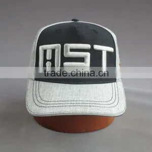 5 Panel Baseball Cap With 3D Embroidery thumbnail-2