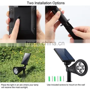 Solar LED Flood Light Outdoor Garden Lamp Park Lawn Lamp Landscape Spot Lights thumbnail-1