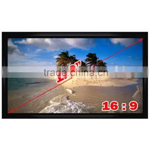 Top Quality 120" Inches Motorized Projection Screen 16:9 Wide Screen Electric Window Screen thumbnail-1