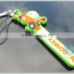 2014 New Arrival Flexible PVC Keyring With Button for Kids thumbnail-1