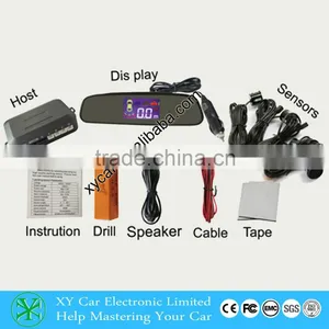 Wireless Reversing Radar Rearview Mirror Monitor XY-5502-W thumbnail-1
