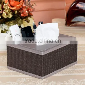 Wholesale Multi-functional Storage Boxes, Tissue Boxes, Luxury Leather Business Office Pencil Case thumbnail-1