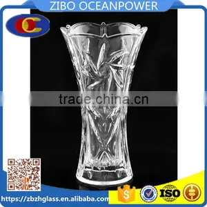 Glass Vase Carving Glass Vase for Flower Two Sizes thumbnail-1