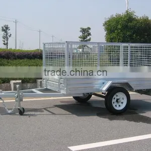 7x5 Galvanised Cage Trailer thumbnail-1