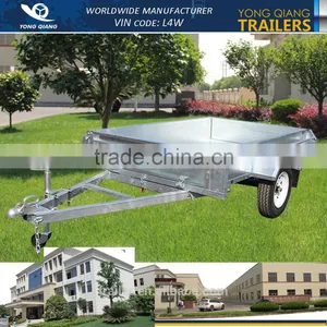 8x4 Chequer Plate Fully Welded Box Trailers Tipping Trailer thumbnail-1