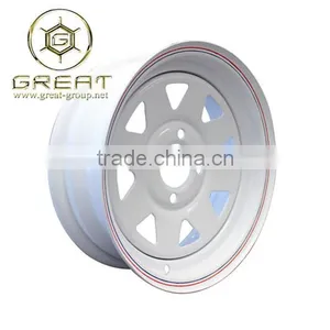 Steel Material of White Trailer Wheels thumbnail-6