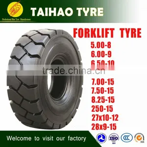 TOP China Factory Tyre Size 28x9-15 27x10-12 250-15 8.25-15 7.00-12 6.50-10 6.00-9 5.00-8 Industrial Forklift Tyre thumbnail-1
