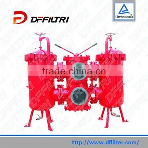 SDRLF Hydraulic Duplex Filter/Oil Return Pressure Line Filter With Clogging Indicator thumbnail-1