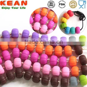 Navajo White DimGray Use Necklaces Have a Breakaway Clasp Silicone Bead Teething thumbnail-5