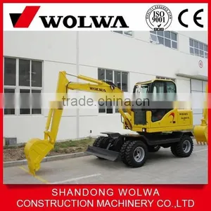 Wolwa Mini 6t Single Front Bucket Wheel Excavator thumbnail-1