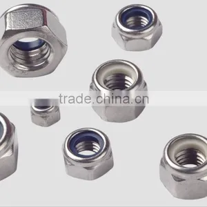 STAINLESS STEEL DIN985/982 NYLON INSERT LOCK NUTS thumbnail-1
