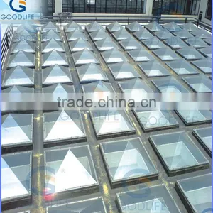 Red/yellow/brown Clear Skylight Covers for Bus Stop thumbnail-2