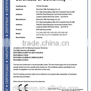 Leadway Motorcycle Electric 2 Two Wheel Smart Balance Self Balancing Scooter 84V (W6L-07a) thumbnail-5