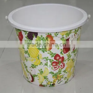 Household Plastic Bucket With Handle,fruit Design Bucket thumbnail-1