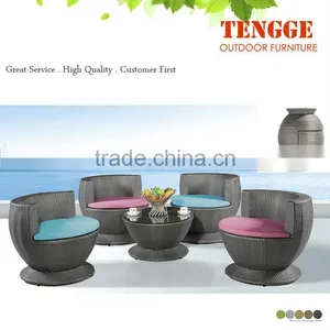 Round Garden Chairs Garden Furniture Synthetic Furniture thumbnail-1