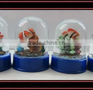 Plastic Sea World Goldfish Snow Globes thumbnail-1