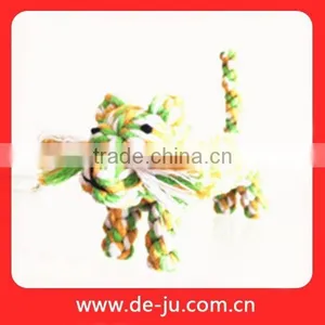 Colorful Cotton Rope Dog Cat Pet Tiger Dog Toy thumbnail-1