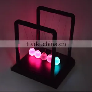 New Arrival Glowing Swing Ball, Newton Pool/ Seven Colors Balance Pool On Table For Decorate thumbnail-3