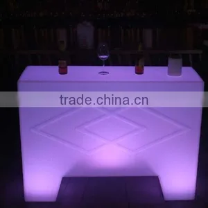 Straight Bar Counter With LED Lighting Rectangle LED Bar Counter thumbnail-2