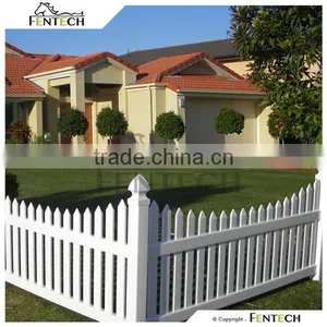Fentech High Quality Widely Used Plasitic/PVC/Vinyl Portable Fence, Portable Fence Panels Garden Fence thumbnail-1
