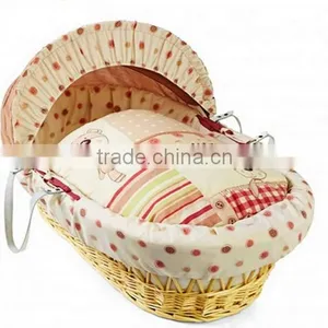 New Design Handmade Comfortable Baby Wicker Moses Basket thumbnail-1