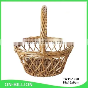 Handmade Decoration New Lovely Small Easter Wicker Basket thumbnail-4