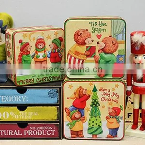High Quality Popular Square Metal Tea Tin Canisters / Coffee Tin Box thumbnail-5