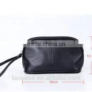 High-end Fashion Design Genuine Leather Makeup Bag thumbnail-1