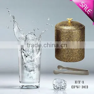 PU Leather Ice Bucket With Tong & Lid for Hotel, Bar,canteen PW-38 thumbnail-1
