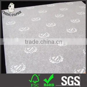 White Logo Printed on White Tissue Paper for Luxury Gift Wrapping thumbnail-1