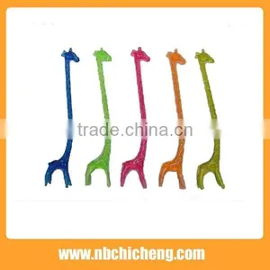 8 Pcs Plastic Colorful Swizzle Sticks thumbnail-4