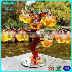Business Gifts K9 Crystal Gold Ingot Tree for Christmas Decor thumbnail-1