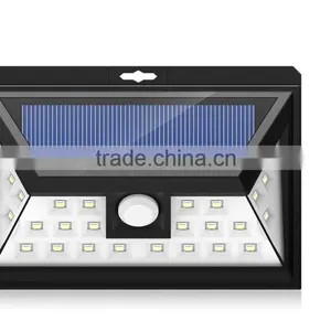 Outdoor Solar 60 LED Sensor Lights for Fence Yard Garden All in One Solar LED Street Light thumbnail-1