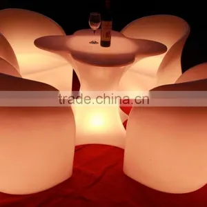 Modern Popular Infrared Remote Control Led Commercial Furniture Table Chair Sets thumbnail-2