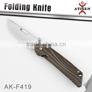Hot Folding Knife 5Cr15 Blade Ti Handle Camping Hunting Knives Outdoor Hand Tools thumbnail-1
